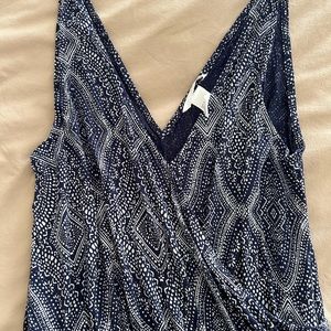 H&M, Navy and White, Summer Romper